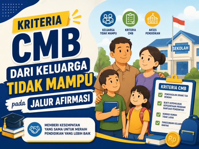Kriteria CMB Dari Keluarga Tidak Mampu pada Jalur Afirmasi